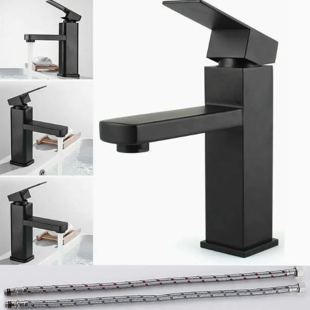 Wasserhahn Schwarz Matt