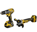 DeWalt Akku-Kombopack, Akku-Schlagbohrschrauber, Winkelschleifer